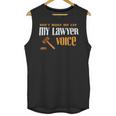 Lawyer Voice Attorney Law School Student Graduation Unisex Tank Top