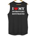 I Love My Introvert Boyfriend I Heart My Introvert BF Unisex Tank Top I Love My Introvert Boyfriend I Heart My Introvert BF Unisex Tank Top