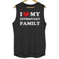 I Love My Introvert Family I Heart My Introvert Family Unisex Tank Top