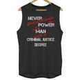 Man Criminal Justice Degree Graduation Or Career Unisex Tank Top