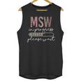 Master Social Worker MSW Graduation Social Work Student Unisex Tank Top