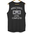 Middle School Graduation Shirt Level Complete Video Gamer Unisex Tank Top