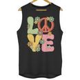 Peace Sign Love Groovy Vibes Costume Nostalgia 1980s Fashion Unisex Tank Top