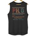 PHD Definition Doctor Of Philosophy Degree Graduation Unisex Tank Top