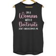 PhD Graduation Woman With A Doctorate Degree Unisex Tank Top