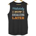 Philately Now Minimal Socializing Introvert Vintage Unisex Tank Top