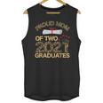 Proud Mom Of Two 2021 Graduates Twin Mama Graduation Leopard Unisex Tank Top