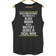 Queen MSW Social Work Masters Graduation Unisex Tank Top