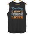 Reading Now Minimal Socializing Introvert Vintage Unisex Tank Top Reading Now Minimal Socializing Introvert Vintage Unisex Tank Top