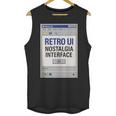 Retro Computer Dialog Box 90s Desktop Interface Nostalgia Unisex Tank Top
