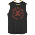 Retro Gen X 1965-1980 Sarcastic Nostalgia Graphic Unisex Tank Top