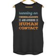 Running On Cheerleading Social Introvert Humor Vintage Unisex Tank Top