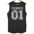 Senior 01 Class Of 2001 Retro College High School Graduation Unisex Tank Top
