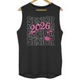 Senior 2026 Class Of 2026 Coquette Pink Bow Graduation Moms Unisex Tank Top