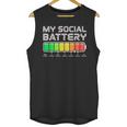 Social Battery Low Energy Antisocial Introvert Unisex Tank Top