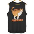 SOCIALLY AWKWARD FUNNY CAT ANTISOCIAL INTROVERT WEIRD Unisex Tank Top