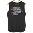 Socially Awkward Introvert Anxious Awkwardly Social Unisex Tank Top Socially Awkward Introvert Anxious Awkwardly Social Unisex Tank Top