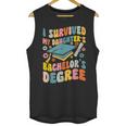 i Survived My Daughter's Bachelors Degree Groovy Graduation Unisex Tank Top