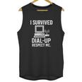 I Survived Dial-Up Internet – Retro 90s Nostalgia Unisex Tank Top