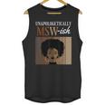 Unapologetically MSW-Ish Student Graduation Afro Unisex Tank Top