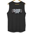 VHS Tape Rewind Glitch 90s Retro Nostalgia Please Rewind Unisex Tank Top VHS Tape Rewind Glitch 90s Retro Nostalgia Please Rewind Unisex Tank Top