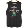 I Like Video Games Dogs And Maybe 3 People Gamer Introvert Unisex Tank Top