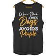 Wears Loves Dogs Avoids People I Introvert Unisex Tank Top