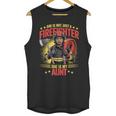 Woman Firefighter Aunt TiTi Auntie Black Graduation Unisex Tank Top