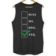 Woman Law School Lawyer Graduation Attorney Unisex Tank Top