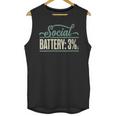 Women's Social Battery 3 Introvert Sarcasm Unisex Tank Top Women's Social Battery 3 Introvert Sarcasm Unisex Tank Top
