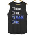 Zeta Phi Beta Doctor Graduation Zeta Phi Beta HBCU Doctor Unisex Tank Top