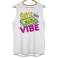 90's Vibe Retro Style Cassette Tape Nostalgia 1990s Party Premium Tri-Blend Unisex Tank Top