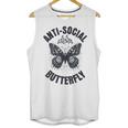 Anti-Social Butterfly Awkward Introvert Homebody Humor Unisex Tank Top