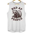 Bad At People Ferret Introvert Saying Slogan Tee Unisex Tank Top