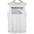 Booktrovert Definition Bookish Introvert Book Lover Unisex Tank Top