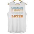 Candle Making Now Minimal Socializing Introvert Vintage Unisex Tank Top