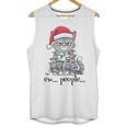 Cat Ew People Adult Humor Introvert Anti-Social Unisex Tank Top