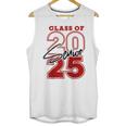 Class Of 2025 Senior 2025 Graduation Red Raglan Baseball Tee Unisex Tank Top