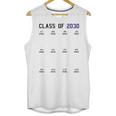 Class Of 2030 Graduation T-Shirt With Space For Handprints Unisex Tank Top