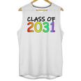 Class Of 2031 Pre-K -12th Grade Hand Prints Space Graduation Unisex Tank Top