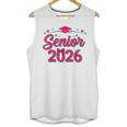 Coquette Pink Bow Senior 2026 Class Of Graduation Unisex Tank Top