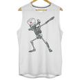 Dabbing Skeleton Nurse Halloween Graduation Unisex Tank Top