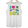 Dad I Love The 80's Retro 80s Nostalgia For Dad Premium Tri-Blend Unisex Tank Top