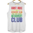 First Rule Of Introvert Club Is There Is No Introvert Club Raglan Baseball Tee Unisex Tank Top First Rule Of Introvert Club Is There Is No Introvert Club Raglan Baseball Tee Unisex Tank Top