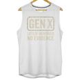 Gen X Lots Of Memories No Evidence Retro Nostalgia Premium Tri-Blend Unisex Tank Top