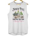 Holiday Scene Nostalgia North Pole Tree Farm Merry Christmas Unisex Tank Top Holiday Scene Nostalgia North Pole Tree Farm Merry Christmas Unisex Tank Top