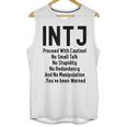 INTJ Rules Architect Personality Type Introvert Unisex Tank Top
