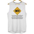 INTJ Warnings Architect Personality Type Introvert Unisex Tank Top