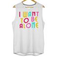 Introvert I Want To Be Alone Retro Wavy Unisex Tank Top Introvert I Want To Be Alone Retro Wavy Unisex Tank Top
