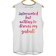 Introverted Willing To Discuss Gabali Introvert Unisex Tank Top